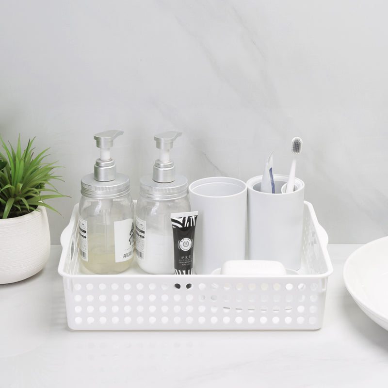 QUANGE SN050101 2PCS Home Storage Baskets Desktop Storage Box High Quality Storage Organizer Plastic Basket From Xiaomi Youpin