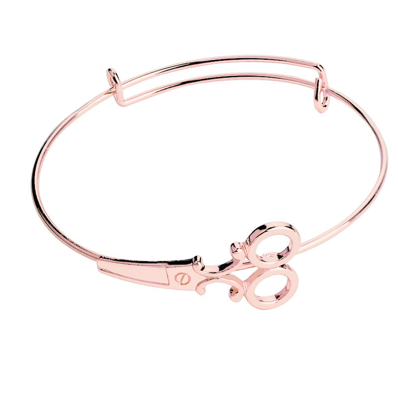 Fashion Hairdresser Shears Scissors Bracelet Bangle Charm Bracelets Adjustable Friendship Bracelets