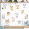 Miico FX1020L Cute Cartoon Cat Stickers Decorative Sticker Wall Stickers Toilet Stickers