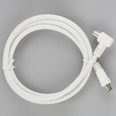 1m 1.5m 2m RCA Coaxial  Antenna Aerial Lead Cable Male to Male White RF Single Coax Cable TV RF Cable