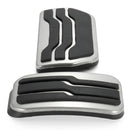 Racing Foot Footrest Fuel Gas & Brake Pedals Plate Cover For Ford Edge 2015