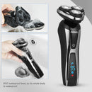 RIWA RA-5505 3 in 1 LCD Display Washable Electric Shaver 3D Rotary Floating Blade Nose Ear Trimmer for Men Hair Grooming Multifunction Kit