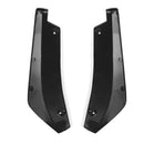 Universal 2pcs Car Bright Black Rear Bumper Protector Rear Lip Wrap Angle Splitters