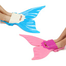Kids Mermaid Tail Swimming Fin Foot Training Flipper Shoes Monofin Diving Flippers