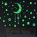 Miico Luminous Star and Moon Creative PVC Wall Sticker Home Decor Mural Art Removable Wall Decals