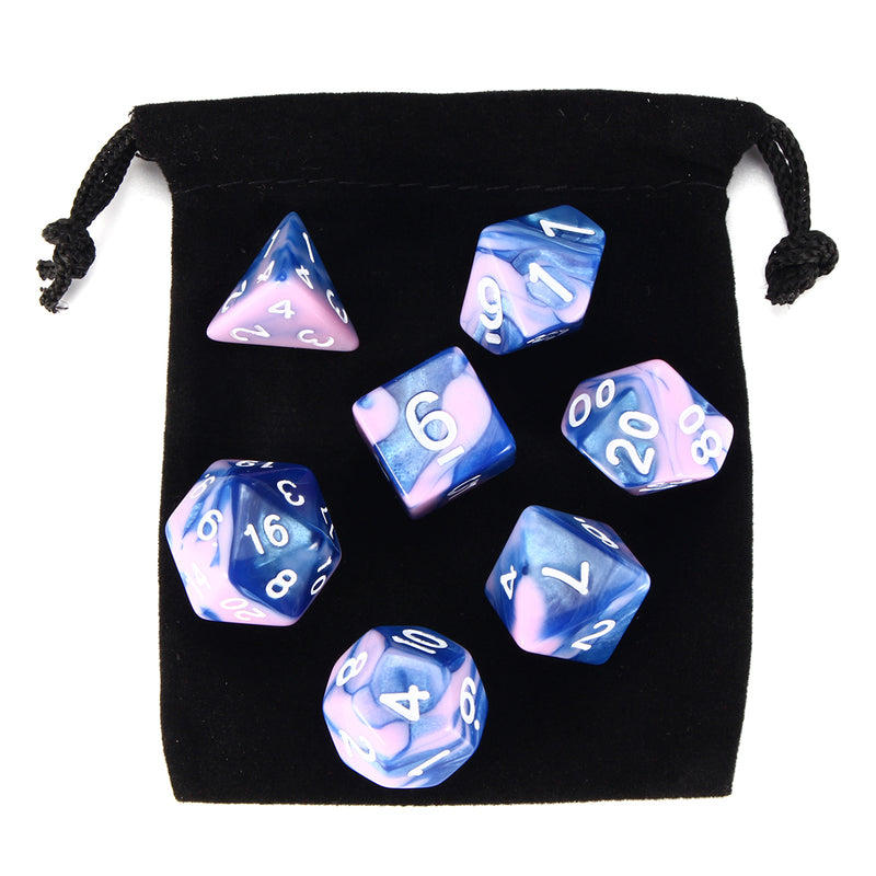 7 Pcs Polyhedral Dice Set Multisided Dices Set Role Playing Games Gadget