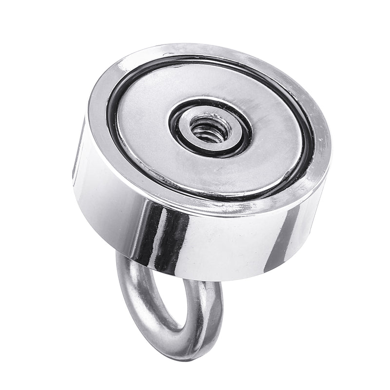 80KG Dual Side Neodymium Recovery Magnet Fishing Magnet Detecting Lifting Salvage Tool