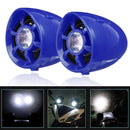 4inch Motorcycle Audio Remote Sound System bluetooth SD USB MP3 FM Radio w/ LED light