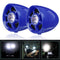 4inch Motorcycle Audio Remote Sound System bluetooth SD USB MP3 FM Radio w/ LED light