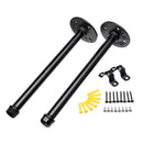 Wall Mounted Toilet Towel Industrial Iron Pipe Holder DIY Rack Shelf Support Frame