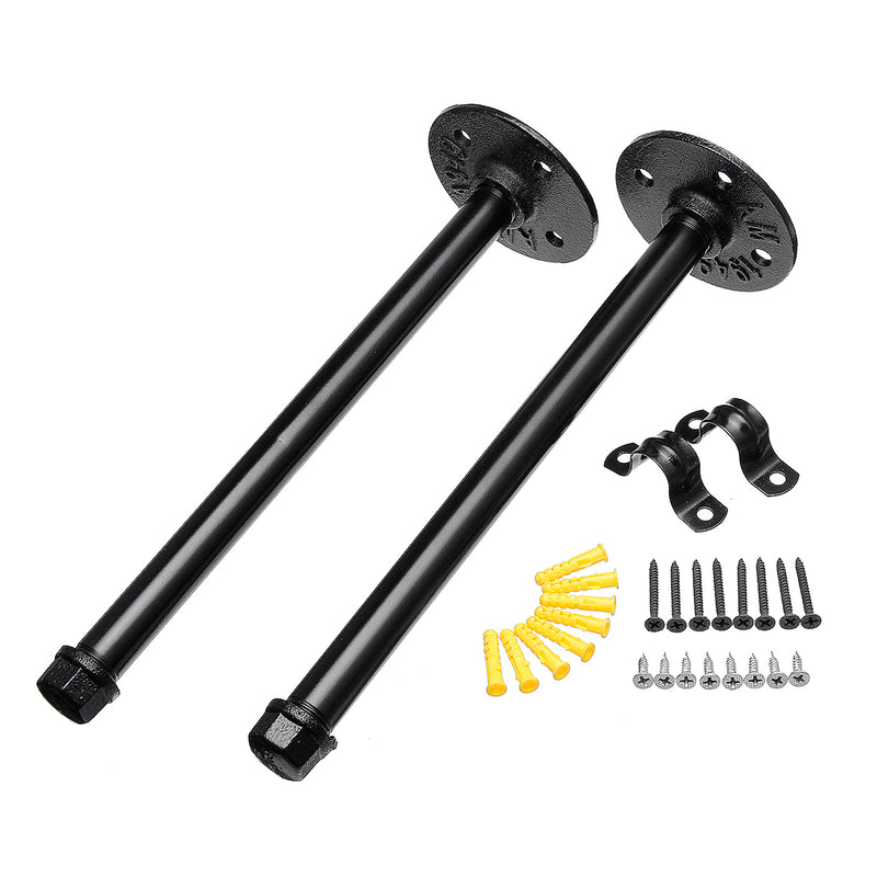 Wall Mounted Toilet Towel Industrial Iron Pipe Holder DIY Rack Shelf Support Frame