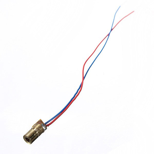 50 pcs DC 5V 5mW 650nm 6mm Laser Dot Diode Module Red Copper Head Tube