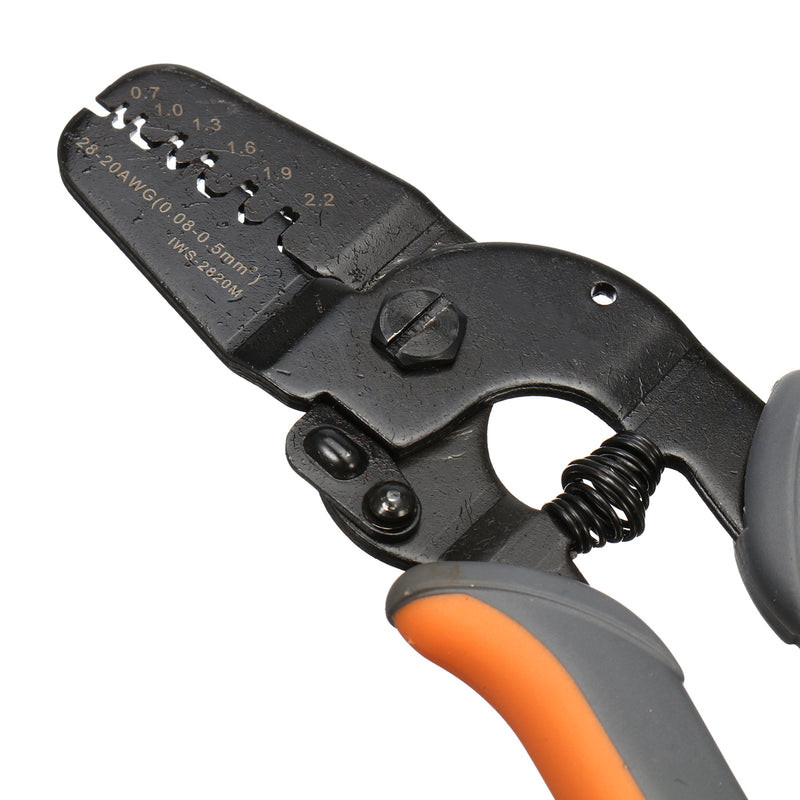 Mini Micro Power Open Barrel Crimper Plier Tools Hand Strippers Works on AWG28-20