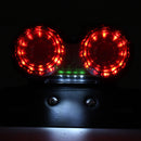 License Plate LED Brake Dual Tail Turn Signal Lights For Bobber Cafe ATV Chopper