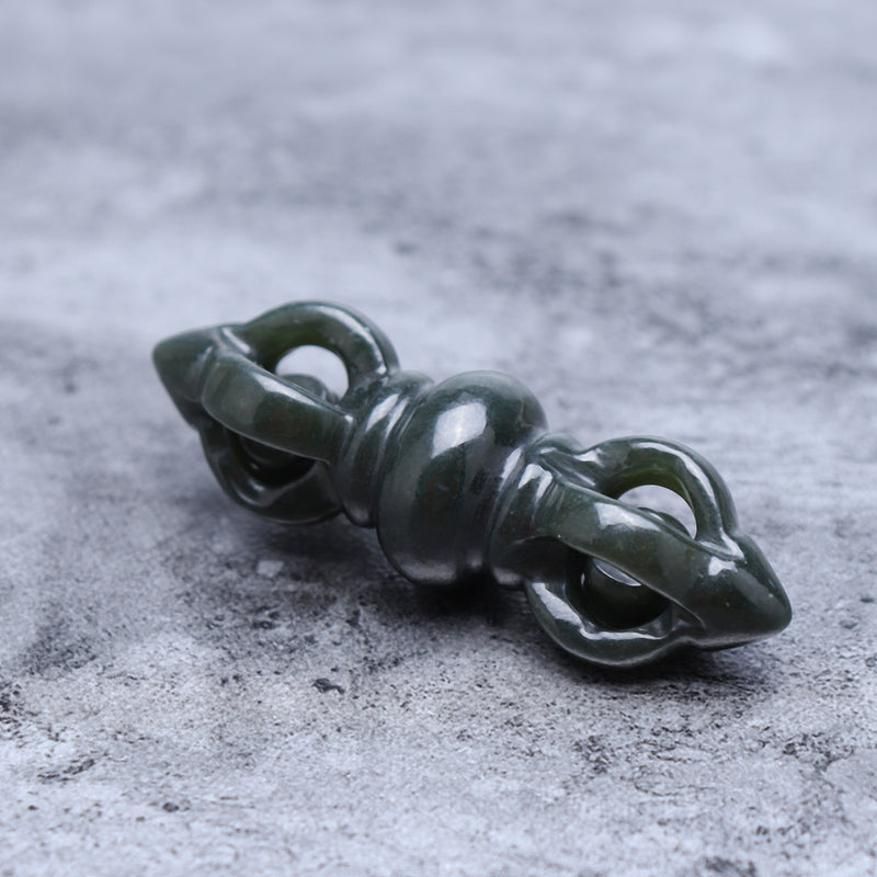 Chinese Natural Hetian Jade Hand-carved Hetian Jade Pendant Buddhist Pendant