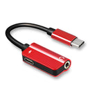 Bakeey 2 in 1 Type C To 3.5mm Charging Headphone Audio Jack Cable Adapter For XIAOMI MI8 MI9 HUAWEI P30 Oneplus 7 Pocophone F1