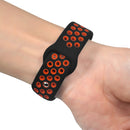 Bakeey Silicone Pore Dual Color Stainless Steel Buckle Replacement Watch Band for Xiaomi Mi Band 4&3 Smart Watch