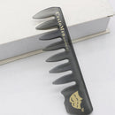 Retro Men's Head Comb Big Back Shape Comb Wide Tooth Head Insert Comb Fork Hair Scissors Tool