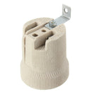 E27 Ceramic Lamp Holder Socket Fittings Screw Bulb Adapter Straight Elbow Shape