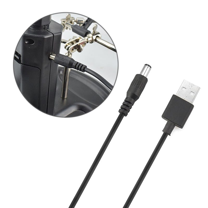 2.5X 4X LEDs Soldering Magnifier Helping Hand Desktop Magnifying Glass Welding Repair Auxiliary Tool