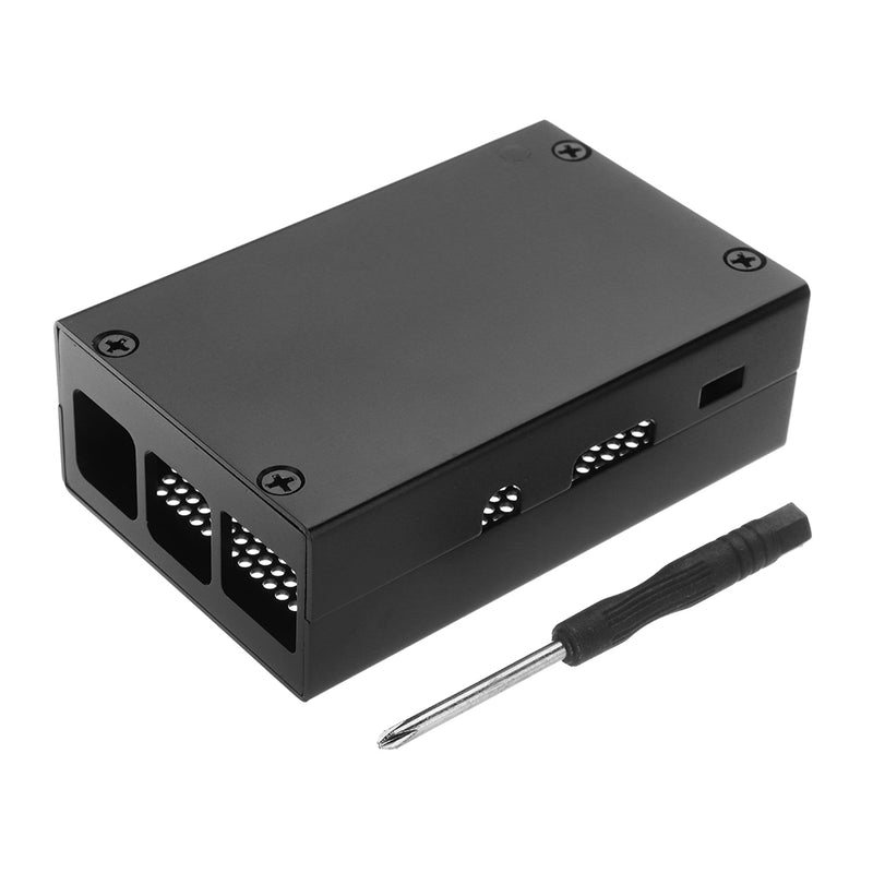 Silver/Black Aluminum Case Metal Enclosure With Screwdriver For Raspberry Pi 3 Model B+(plus)