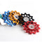 Qikour Cycling Bicycle Bike Rear Derailleur Ceramic Guide Pulley 12T Tooth Guide Wheel