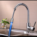 360 Rotation LED Faucet Tap Heads Aerators Water Powered 7 Colors Quick/Slow Flashing