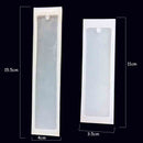 2Pcs Rectangle Silicone Mold Mould for Epoxy Resin Jewelry Bookmark DIY Craft