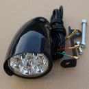 BIKIGHT 7x LEDs Bike Front Light Metal Shell 80db Horn Electric Scooter Headlight Motorcycle E-bike