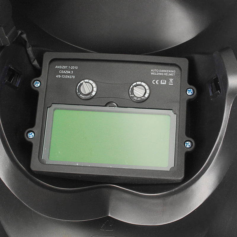 Solar Power Auto-Darkening Welding Helmet Arc Tig Certified Protective Mask