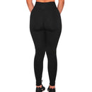 Women Fitness Yoga High-Waisted Leggings Elastic Mesh Tights Black Sexy Push Up Trousers