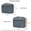 BUBM DMS-S Single Layer Double Layer Digital Accessories Storage Bag Travel Cable Charger Phone Tablet Organizer Bag