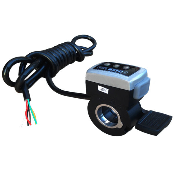 7/8 Electric Bike Handlebar Speed Battery Indicator Thumb Throttle With Self Lock
