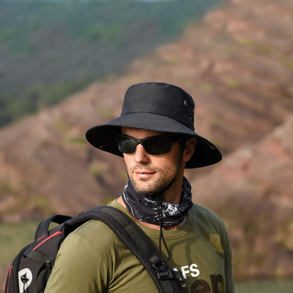 Tactical Cap Outdoor Fisherman Hat Folding Portable Bucket Hat Hiking Climbing Sun Protection Floppy Hat