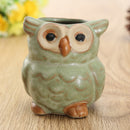 Garden Ceramic Owl Mini Flower Pot Succulent Plants Planters Office Desk Decor