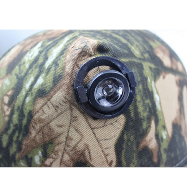 Outdooors Night Fishing Cap With Head Light Camouflage Camping Fishing Hunting Headlamp Light Hat