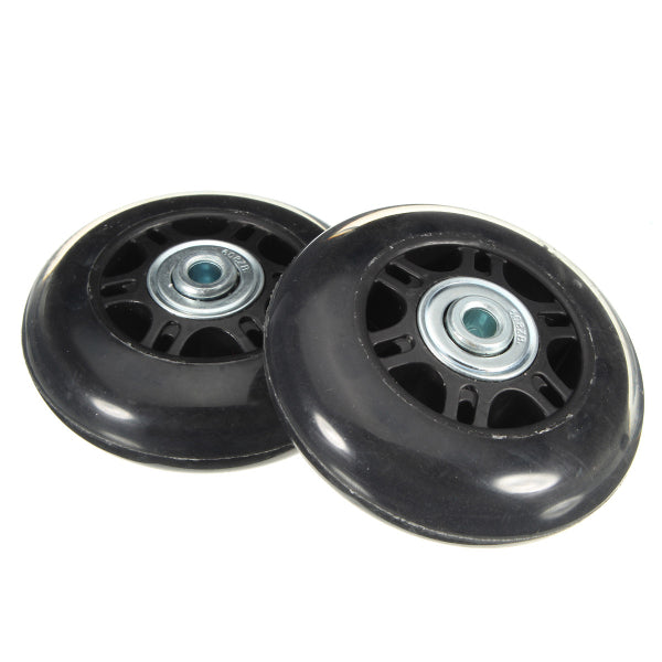 2Pcs 70x28mm Luggage Suitcase Replacement Wheel with Screws
