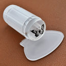 Transparent Clear Silicone Nail Art  Polish Stamper Stamping Printer  Plate Scraper Set
