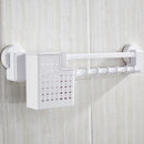 Stainless Steel Kitchen Storage Pot Shovel Holder Suction Cup Wall-mounted Chopsticks Drain Kitchen Utensils Storage Rack Shelf Rack