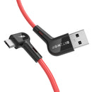 Blitzwolf BW-AC2 2.4A 90Right Angle USB A to Micro USB Data Cable 0.9m 1.8m for Gaming Mobile Phone for Samsung S6 Xiaomi HUAWEI LG