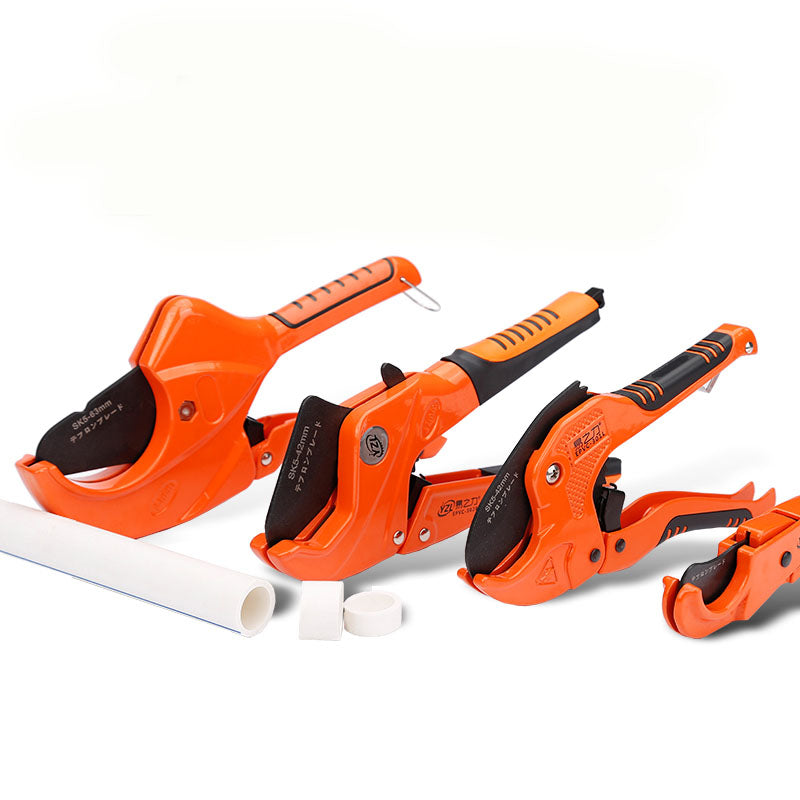 PVC Pipe Cutter Aluminum Alloy Body Ratchet Scissors Tube Cutter Hose Cutting Tools Pipe Scissors