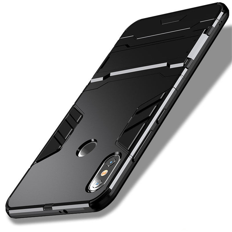 Bakeey Armor Shockproof with Desktop Stand Soft TPU + Hard PC Back Cover Protective Case for Xiaomi Mi8 Mi 8