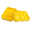 KCASA KC-IT02 6 Holes Large Ball Shape Silicone Ice Cube Sphere Whiskey Cocktail Ice Mold Tray