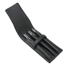 Fountain Pen Roller PU Leather Pouch Pen Case Holder Storage Bag For 3 Pens School Office Supplies
