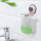 Vacuum Suction Cup Soap Dispenser Wall-mounted Punch-free for Bathroom Kitchen Dish Washing Liquid