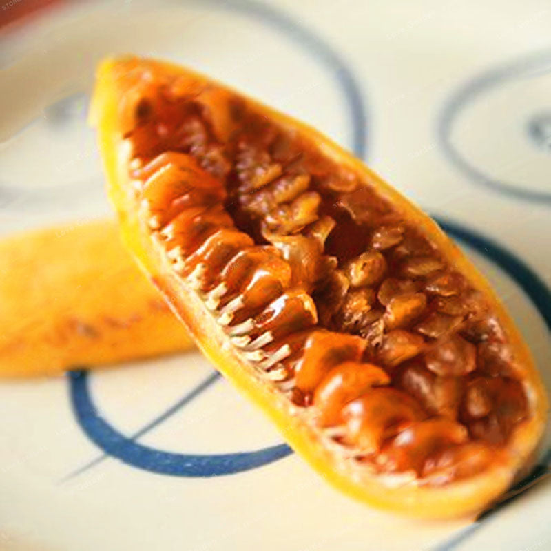 Egrow 50Pcs/Pack Banana Passion Fruit Seeds Tropical Passiflora Bonsai  Garden Family Indoor Bonsai Flower Plants