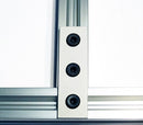 Machifit Aluminum Alloy 3 Hole Joining Strip Plate for CNC Router 2020 V-Slot T-Slot Aluminum Extrusions Profiles