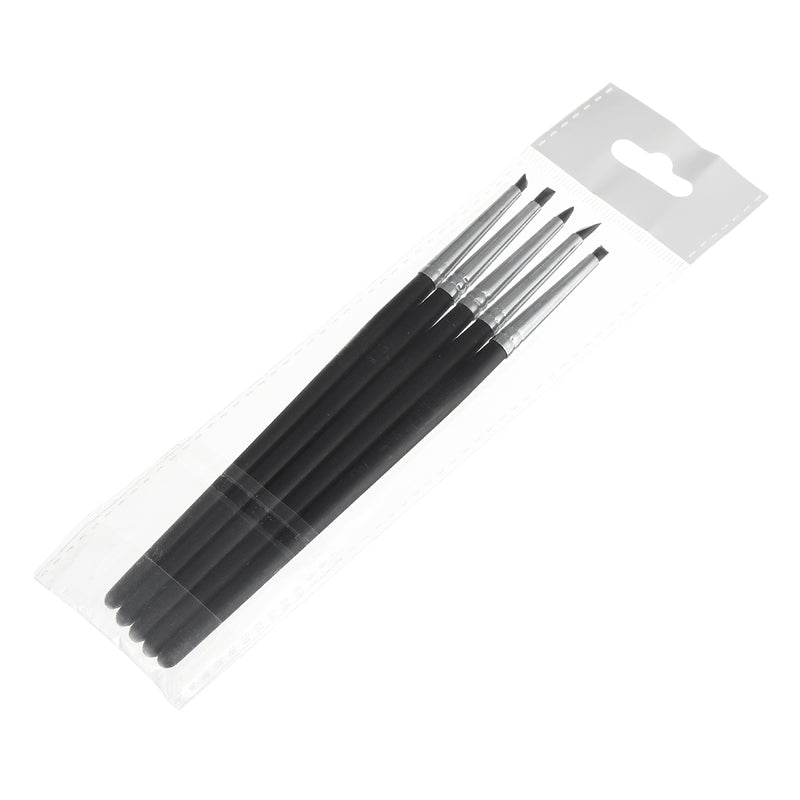 5Pcs Dental Adhesive Composite Resin Cement Porcelain Tooth Silicone Brush Pen Dental Tools