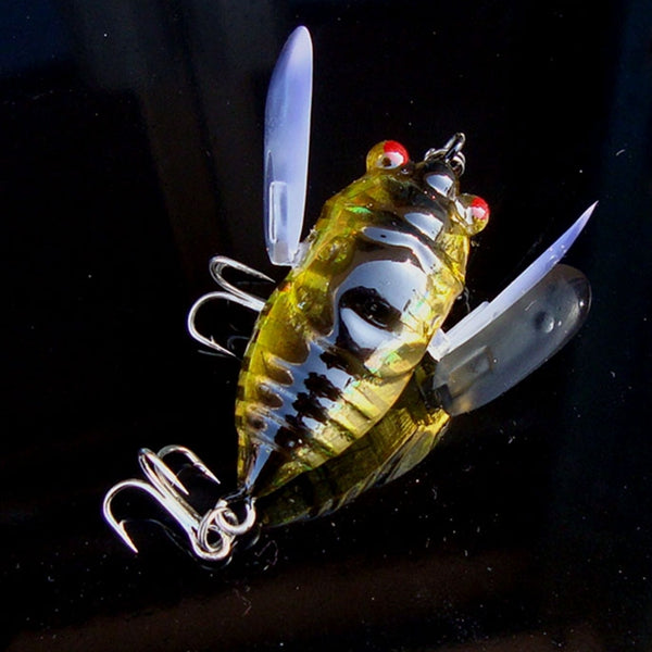 1pcs Cicada Minnow Fishing Lure Hard Tackle Bait Fishing Hook Bass Crankbaits Hook