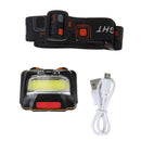 XANES 500LM LED Sensor Bike Headlamp USB Rechargeable Waterproof Cycling Night Warning Light